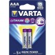 Batteria Ministilo (AAA) Litio Varta Lithium LR03 1100 mAh 1.5 V 2 pz.