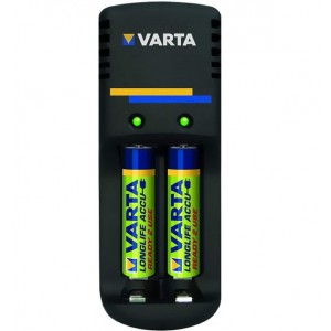 Caricabatterie Varta Mini Charger per 2 batterie AAA 800  mAh 56703