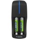 CARICABATTERIE MINI CHARGER   con 2x AAA 800 mAh 56703