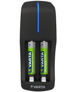 CARICABATTERIE MINI CHARGER   con 2x AAA 800 mAh 56703