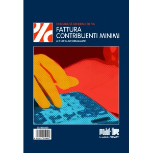 Blocco fattura contribuenti minimi 50x2 autoricalcante duplice copia