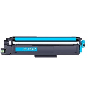 TONER COMPATIBILE Brother TN-247C Ciano con Chip