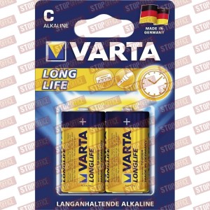 Varta Batteria 1/2 Torcia (C) Alcalina/manganese Varta Longlife LR14 1.5 V 2 pz.