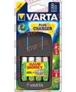 Caricabatterie Varta Plug Charger con 4 batterie 2100 mAh Mignon AA 	57647