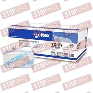 Celtex Asciugamani Piegato a "V" Dart 72127 pura cellulosa 2 Veli