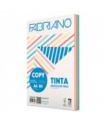 Fabriano Copy Tinta Multicolor carta A4 80gr Colori Tenui 210x297mm  Risma 250 fg