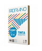 Fabriano Copy Tinta Multicolor carta A4 80gr Colori Forti Gi-Ve-Az-Ro-Ar 210x297mm  Risma 250 fg